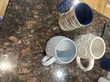 Lot of 3 Ceramic Coffee Mugs - Pre-owned in Excellent Condition picture