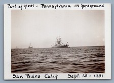 c1931 USS Pennsylvania Battleship  Photo San Pedro California picture