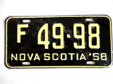 1958 Nova Scotia Canada Farm license plate in original condition F 49-98 picture