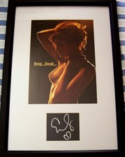 Eva Mendes cut autograph signed framed with sexy Maxim magazine photo JSA Hitch picture