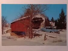 Greetings From Pennsylvania Dutch Country Covered Bridge Valley Road Postcard picture