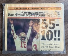 Vtg San Francisco Examiner Souvenir Edition  49ers Super Bowl XXIV Newspaper  picture