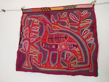 Vintage fabulous Mola Panama Kuna applique embroidery wall hanging item634 picture