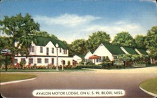 Biloxi MS Motor Lodge Avalon Motor Lodge MWM Co. c1950s-60s Vintage Postcard picture