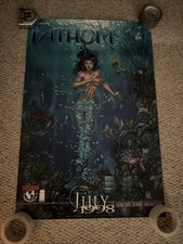 FATHOM Michael Turner VINTAGE Promo Poster #1 1998 24X36 RARE NM Never Displayed picture