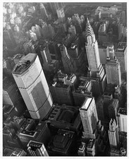 An air view of Pan Am Chrysler Building New York City New York 1960 Old Photo picture