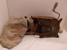 Vintage Cyclone Seed Sower Hand Crank Garden Primitive Bag Tool picture
