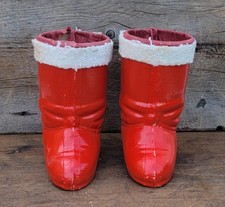 Vintage 1930s German Paper Mache Santa Boots picture