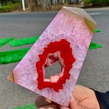 291G Natural Beautiful Agate Geode Druzy Tower crystal mineral column D293 picture