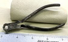 Antique 4” Inch End Cutter Pincer Nippers Unbranded Bench Hand Tool Mini picture