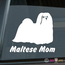 Maltese Mom Sticker Die Cut Vinyl - Toy Puppy Dog picture