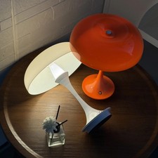 Vintage Orange Mushroom Lamp Mid Century Modern Retro Minimalist Table Lamp picture