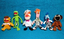 Lot of 6 Vintage 2003 Starbucks Muppets Finger Puppets Kermit Beaker Chef Gonzo picture