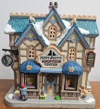 Lemax Signature Collection PUPPY & KITTEN ADOPTION CENTER Porcelain Building picture