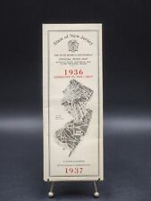 Antique 1936 State of New Jersey Official Road Map Native American picture