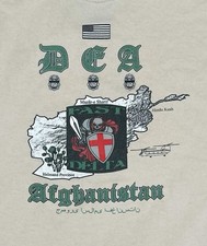 Vtg DEA Delta Force Afghanistan T-Shirt 2XL ORIGINAL Joe Piersante Fundraising picture