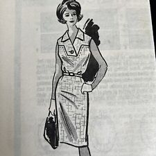 Vintage 1960s Marian Martin 9137 Mail Order  MCM Dress Sewing Pattern 18 UNCUT picture