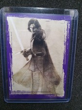 ​2017 Topps Star Wars The Last Jedi Illustrated Kylo Ren SWI-9 Purple /299 picture