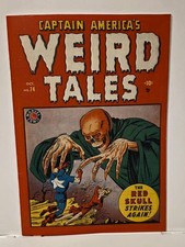 Captain America Weird Tales Comics # 74 Photocopy Replica Golden Age Red Skull  picture