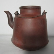 Very Rare Large & Signed ANTIQUE CHINESE ZISHA Zhu Ni Teapot Kettle, circa 1920* picture