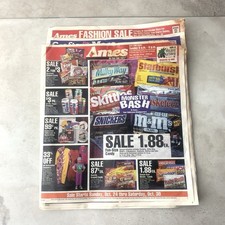 Vintage Ames Department Store Weekly Newspaper Ad Brochure Halloween 90s Flyer picture