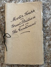 Vintage 1929 Travel Brochure MOTOR TOURS Great Britain & Continent Thos Cook MAP picture