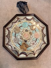Beautiful Handcrafted Vintage Sailors Valentine “15”Inches octagon Shape picture