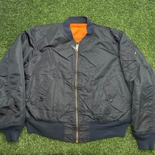 Vintage Flyers Intermediate MA 1 Jacket Mens XL Tall Alpha Industries Flight USA picture