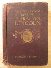 ANTIQUE 1899 SALESMAN SAMPLER THE EVERYDAY LIFE OF ABRAHAM LINCOLN BOOK BROWNE picture