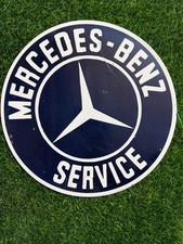 Mercedes Porcelain Advertising Sign 12'' Inches picture