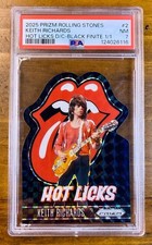 2025 Panini Prizm Rolling Stones Lead Guitar Keith Richards Hot Licks Black 1/1 picture