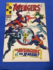 The Avengers #53 (1968) KEY - Avengers vs X-Men John Buscema Cover picture