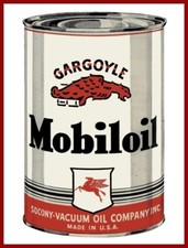 1941 SOCONY Vacuum Oil Co. New Metal Sign: MobilOil - Lg. Size - 12 x 16