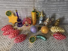 Vintage Inge's Christmas Heirlooms glass ornaments. lot of 16. Excellent Cond. picture