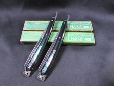 2X Vintage Otto Deutsch Hans 5/8 Straight Razor w/ Box Solingen Germany D1 picture