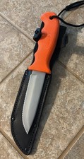Vintage Cutco 5718 JD Serrated Edge Fixed Blade Knife With Sheath NOS picture