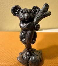 Vintage Pewter Koala Bear on Tree - 1.5