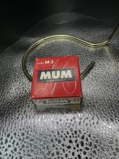 Vintage Mum Deodorant Sample Guest Milk Glass  Box Cream Inside. M-3 1.75x1.75” picture
