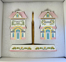 2026 Lenox Spice Village Salt and Pepper Shakers with Tray - NEW - Ready to Ship picture