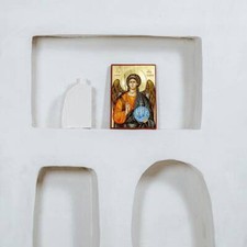 Orthodox Icon of ARCHANGEL MICHAEL/ Hand Painted Icon/ 24K Gold Leaf picture