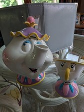 Disney Mrs. Potts & Chip Ceramic 2 pc. Tea Set – VTG, EUC,   picture