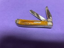 MINT IN ORIGINAL BOX 2022 CASE XX ANTIQUE SMOOTH BONE FLUTED MINI TRAPPER 6207SS picture