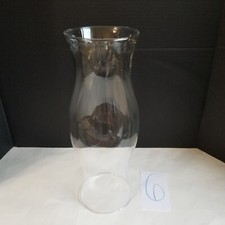Antique Large Glass Victorian HURRICANE Candle Lamp Shade Vtg 5 3/8