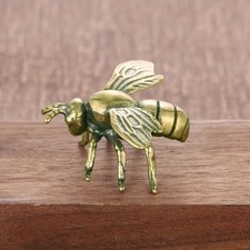 1 Pc Brass Bee Statue Animal Statue Toys Home Office Table Decoration Ornament picture