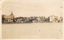 J15/ Monson Maine RPPC Postcard c1910 Church Homes Store 41 picture