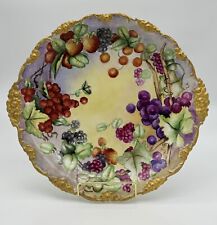 Hand-Painted Porcelain Plate by J. Pouyat Limoges France, Signed by M. Stein picture
