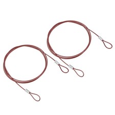Patikil 2-Piece Security Wire Set, 1M, 1.5Mm Diameter, Double Loop, Coated Wire_ picture