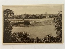 Warrington Victoria Park Valentines Vintage RPPC Postcard Vintage UK picture