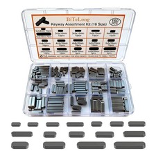160Pcs Metric Woodruff Key & Round Ended Feather Key Assortment Set, Key Sets, picture