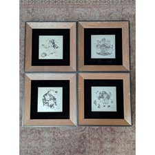 VTG 1972 Norman Rockwell The Four Seasons of Love Metal Prints Set of 4 #1263 picture